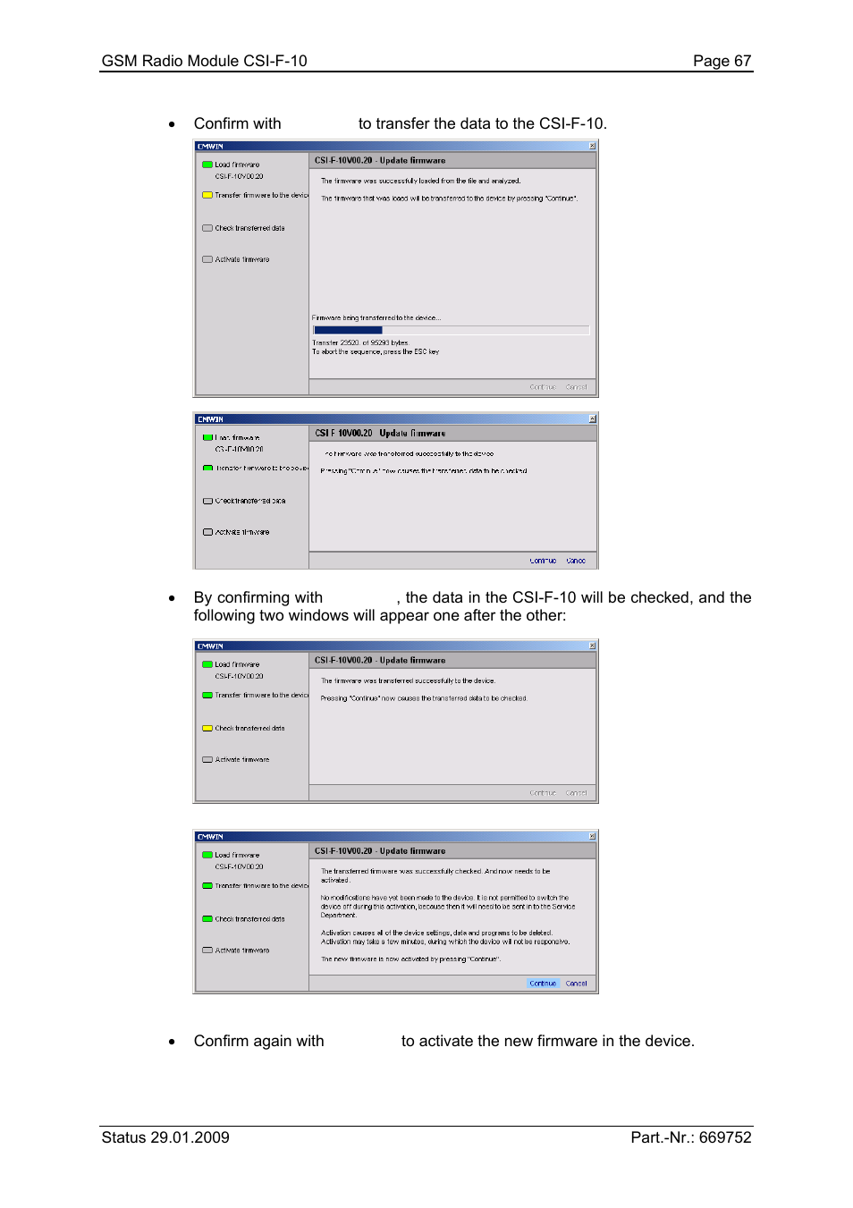 HYDAC CSI-F-10 User Manual | Page 67 / 120