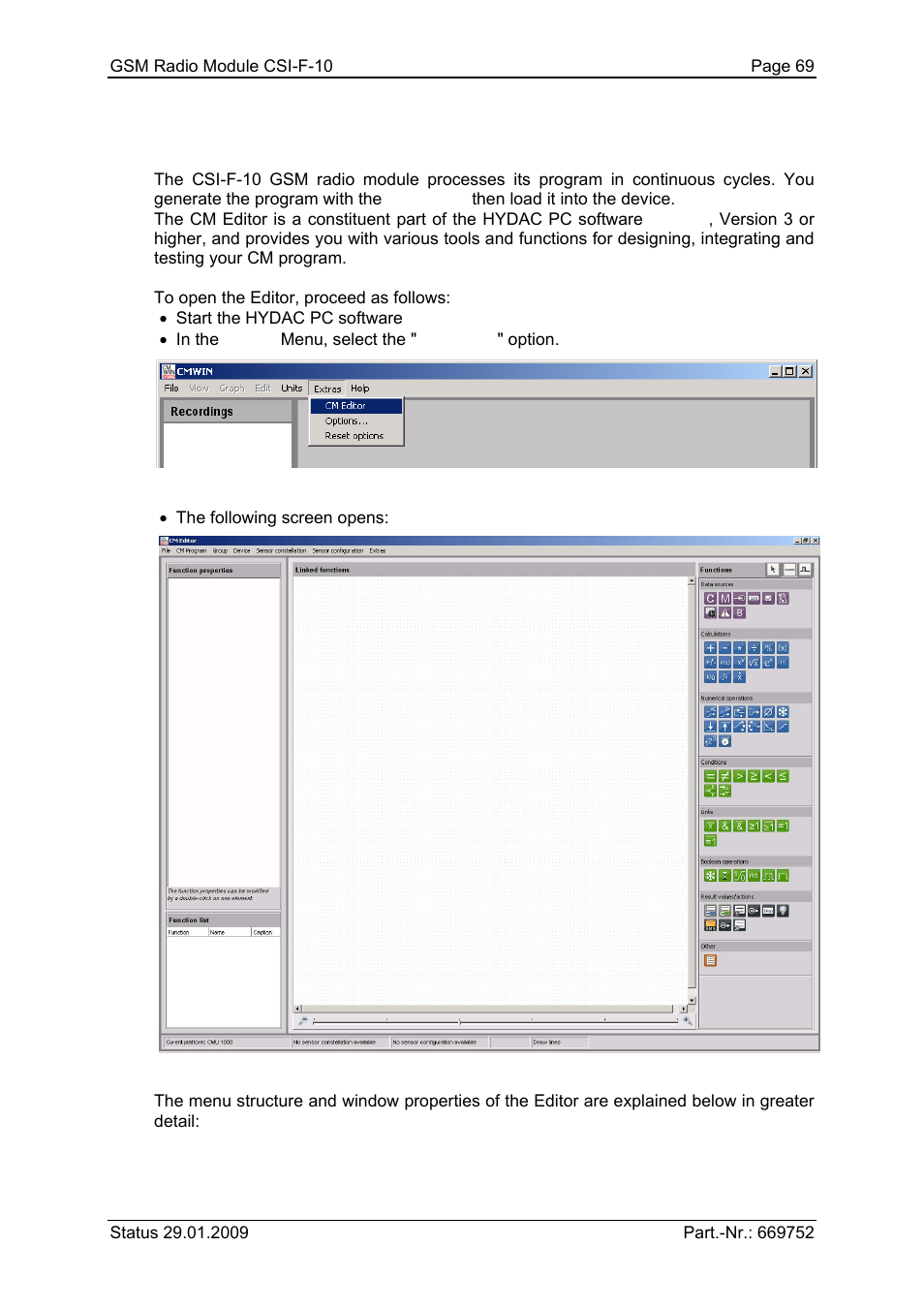 8 cm editor | HYDAC CSI-F-10 User Manual | Page 69 / 120