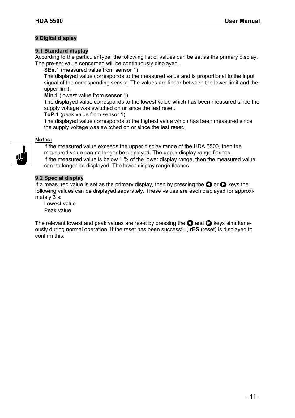 HYDAC HDA 5500-0-0-DC-000 User Manual | Page 11 / 19