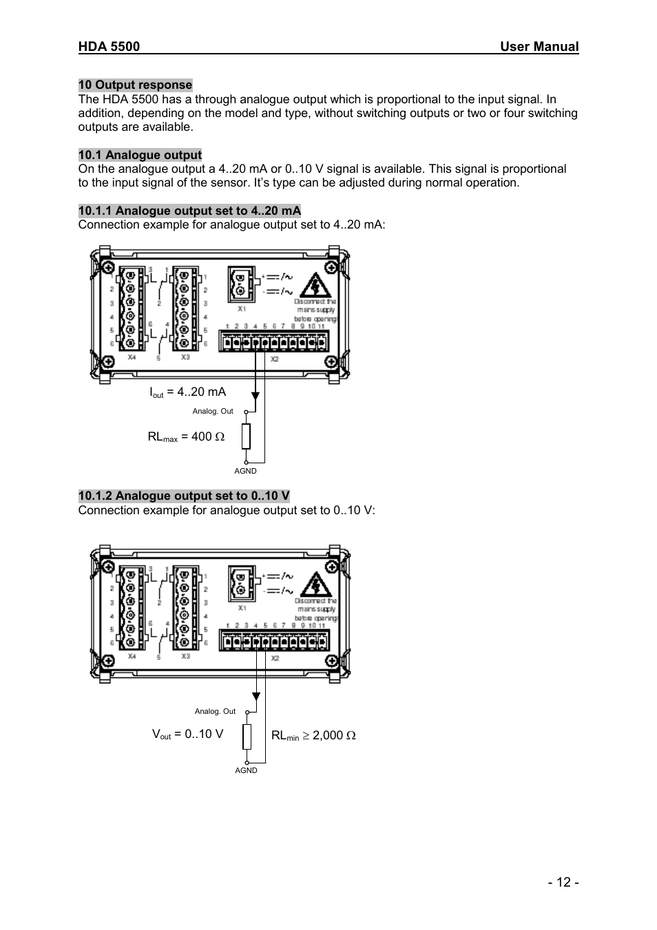 HYDAC HDA 5500-0-0-DC-000 User Manual | Page 12 / 19