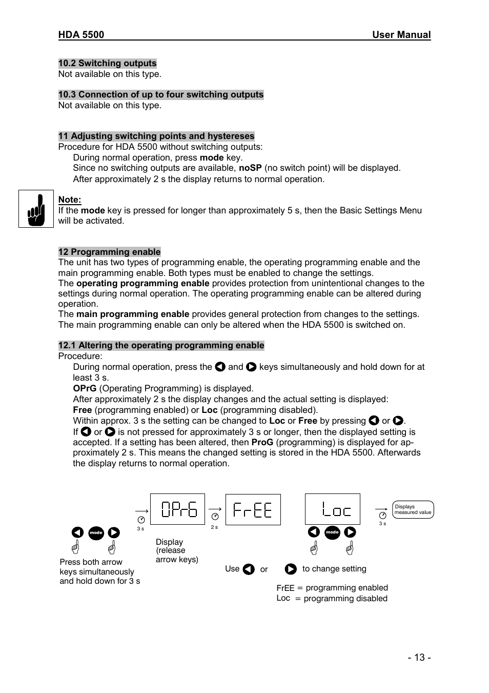 HYDAC HDA 5500-0-0-DC-000 User Manual | Page 13 / 19