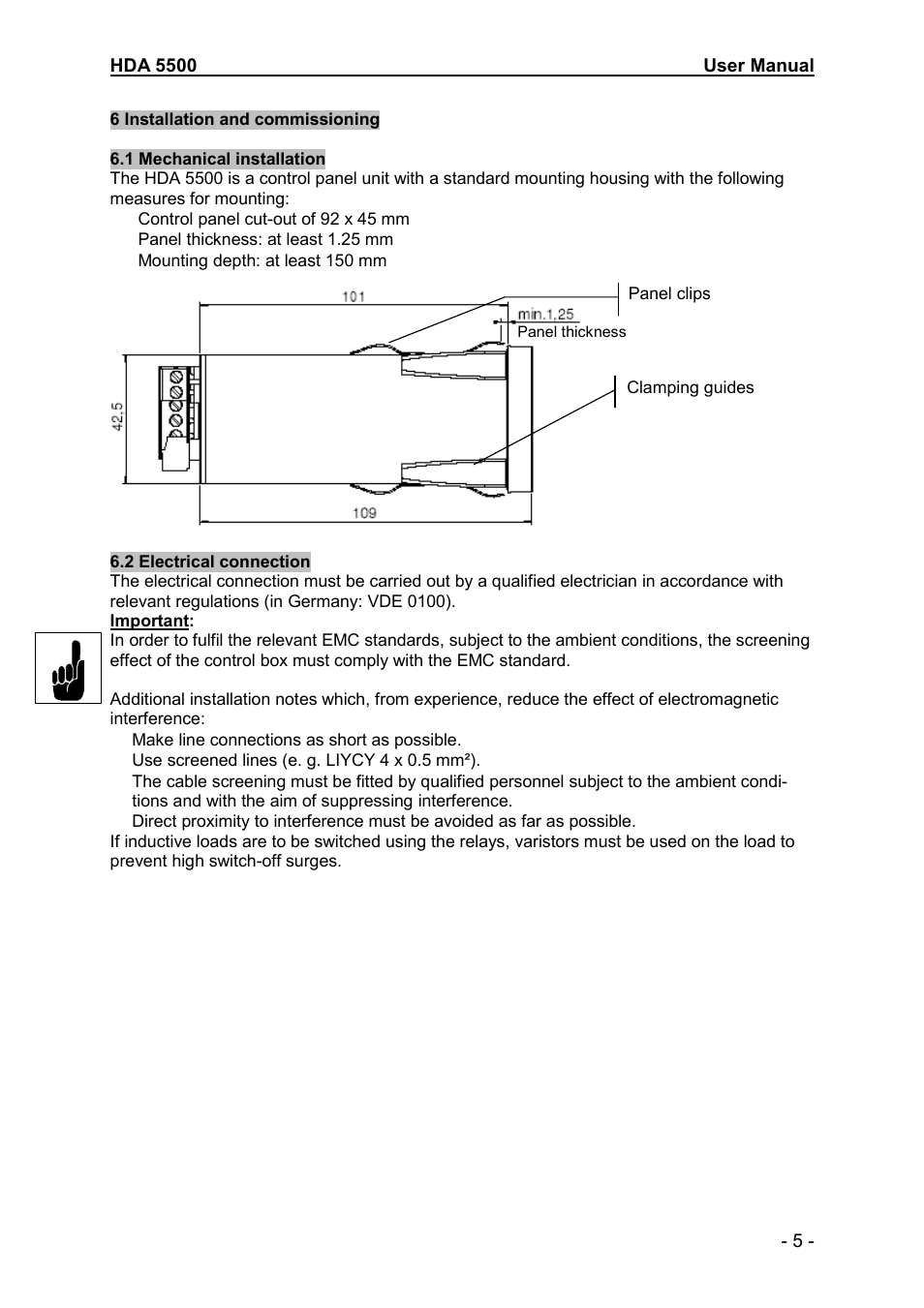 HYDAC HDA 5500-0-0-DC-000 User Manual | Page 5 / 19