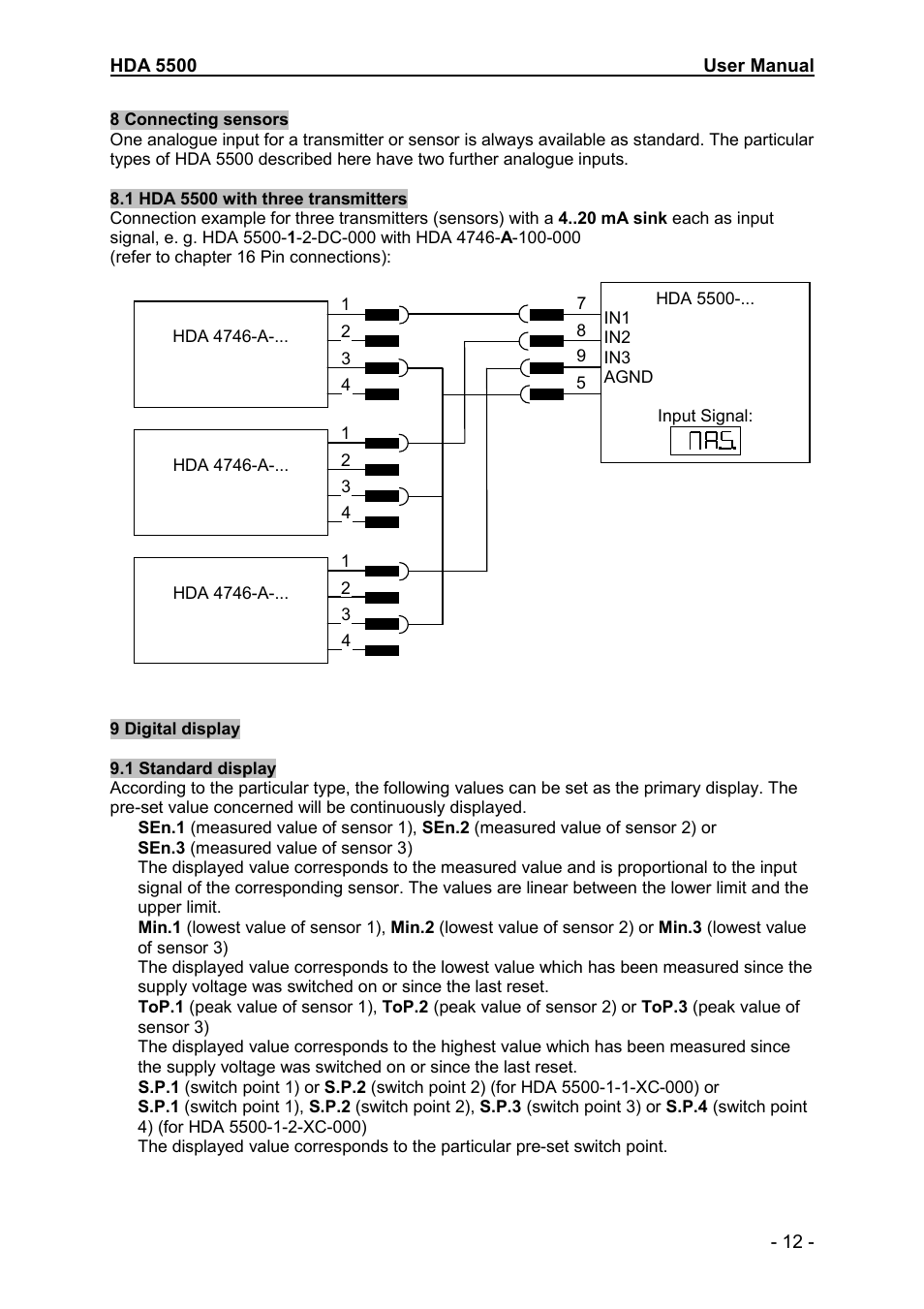 HYDAC HDA 5500-1-2-DC-000 User Manual | Page 12 / 23