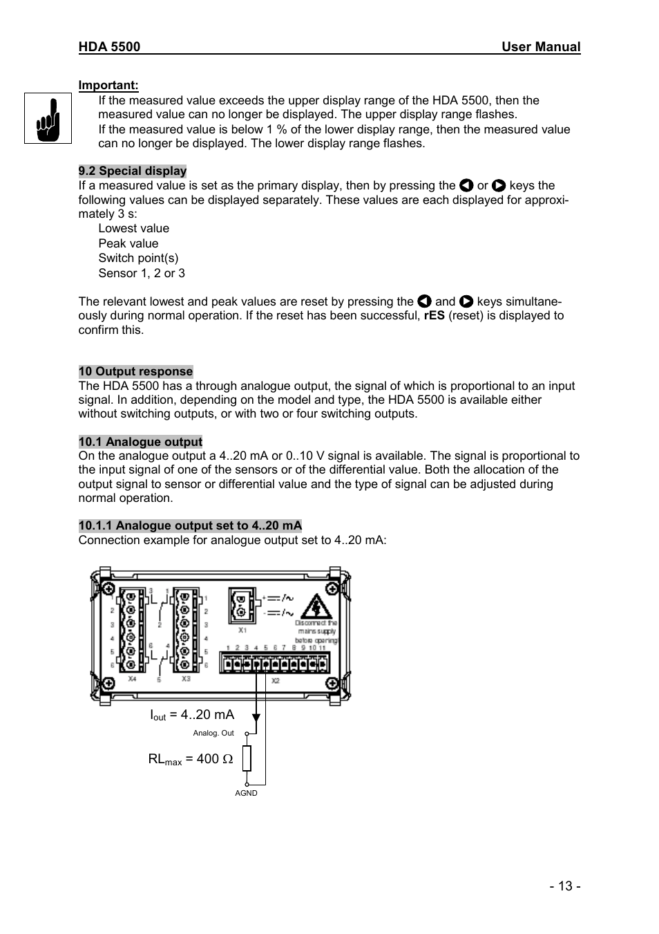 HYDAC HDA 5500-1-2-DC-000 User Manual | Page 13 / 23