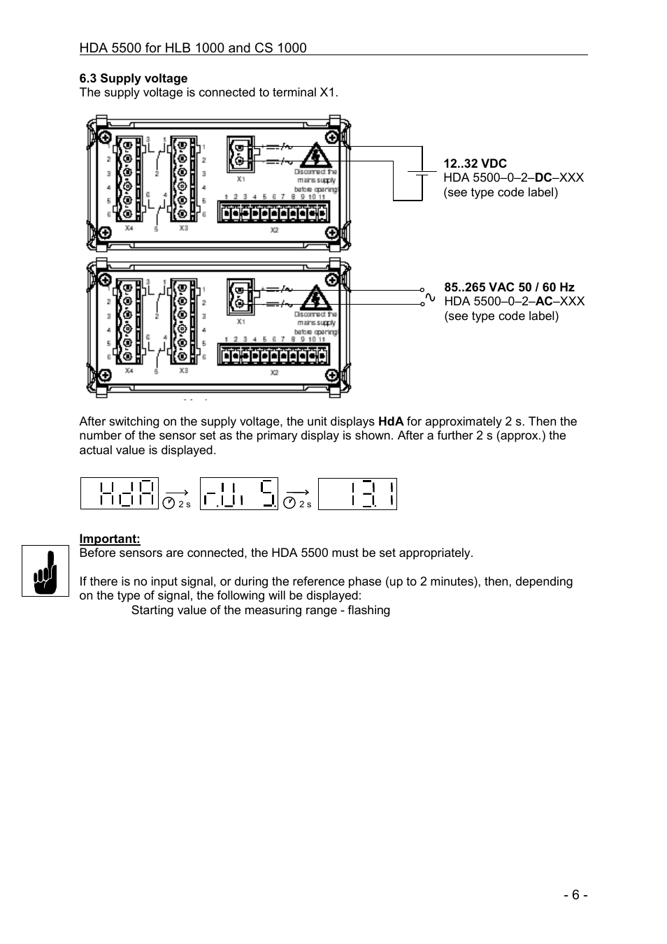 HYDAC HDA 5500-0-2-DC-006 (CM1k) User Manual | Page 6 / 31