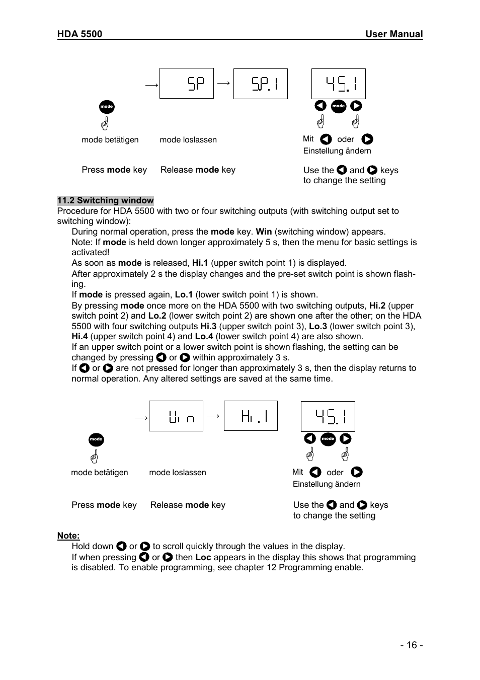 HYDAC HDA 5500-3-2-DC-000 User Manual | Page 16 / 23