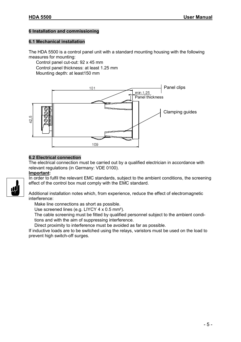 HYDAC HDA 5500-3-2-DC-000 User Manual | Page 5 / 23