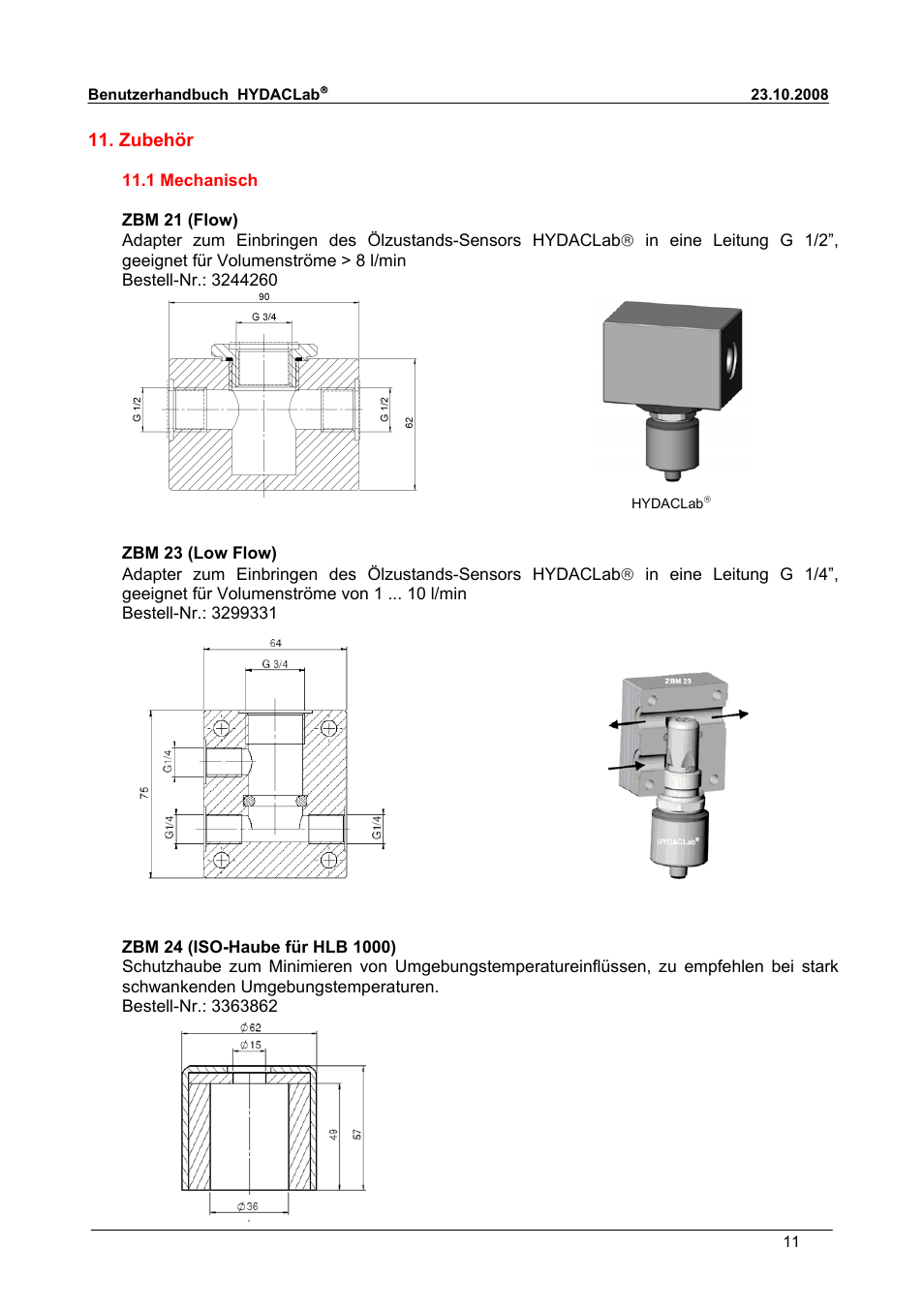 HYDAC HLB 1300 User Manual | Page 11 / 46
