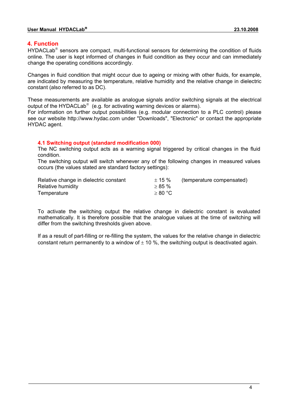 HYDAC HLB 1300 User Manual | Page 19 / 46