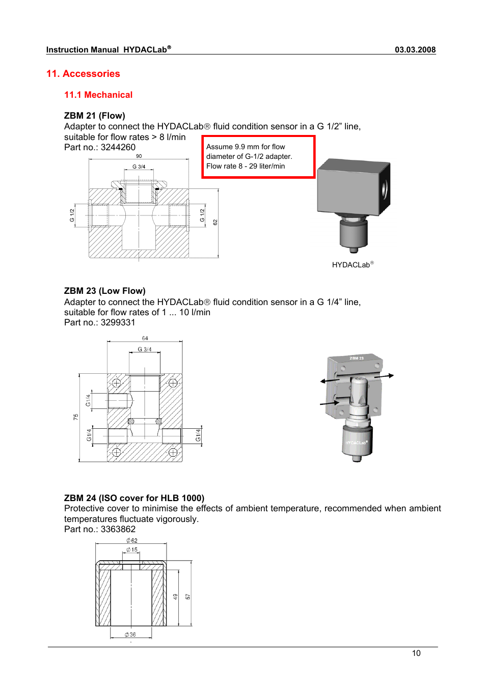 HYDAC HLB 1400 User Manual | Page 10 / 18