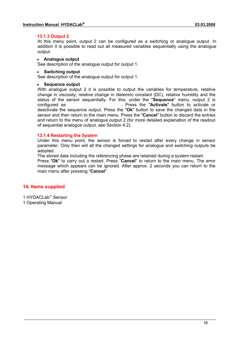 HYDAC HLB 1400 User Manual | Page 16 / 18
