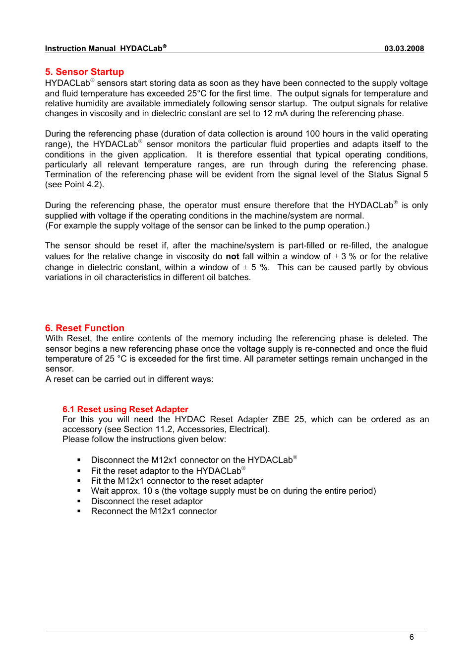 HYDAC HLB 1400 User Manual | Page 6 / 18