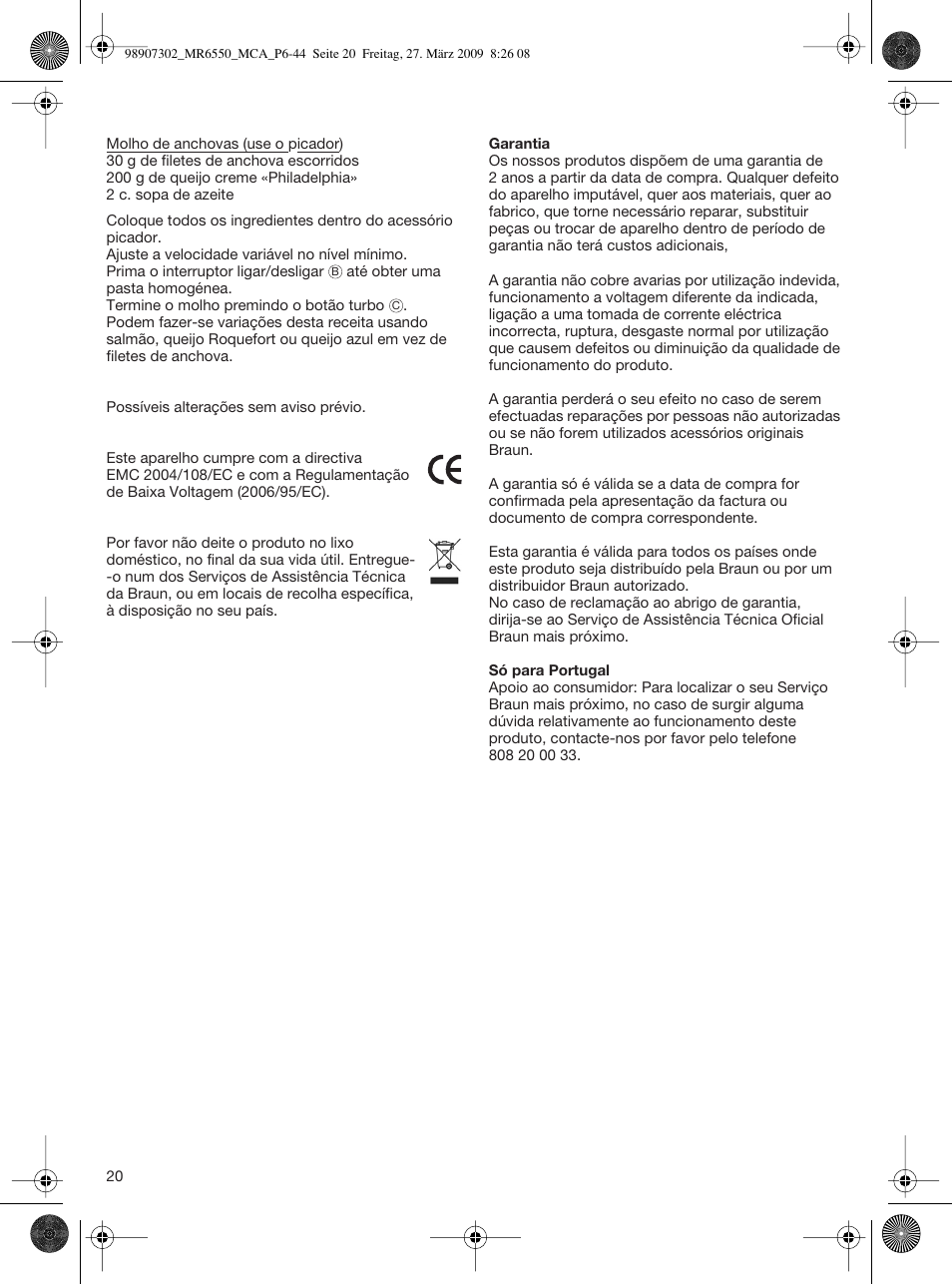 Braun MR 6500 M CA User Manual | Page 19 / 40