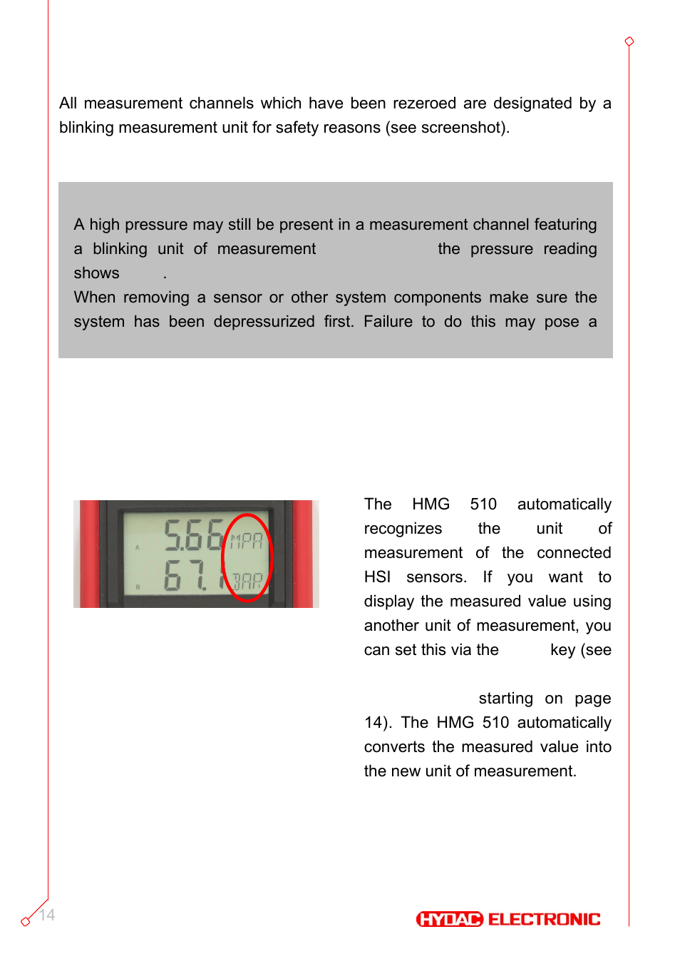 HYDAC HMG 510 User Manual | Page 14 / 26