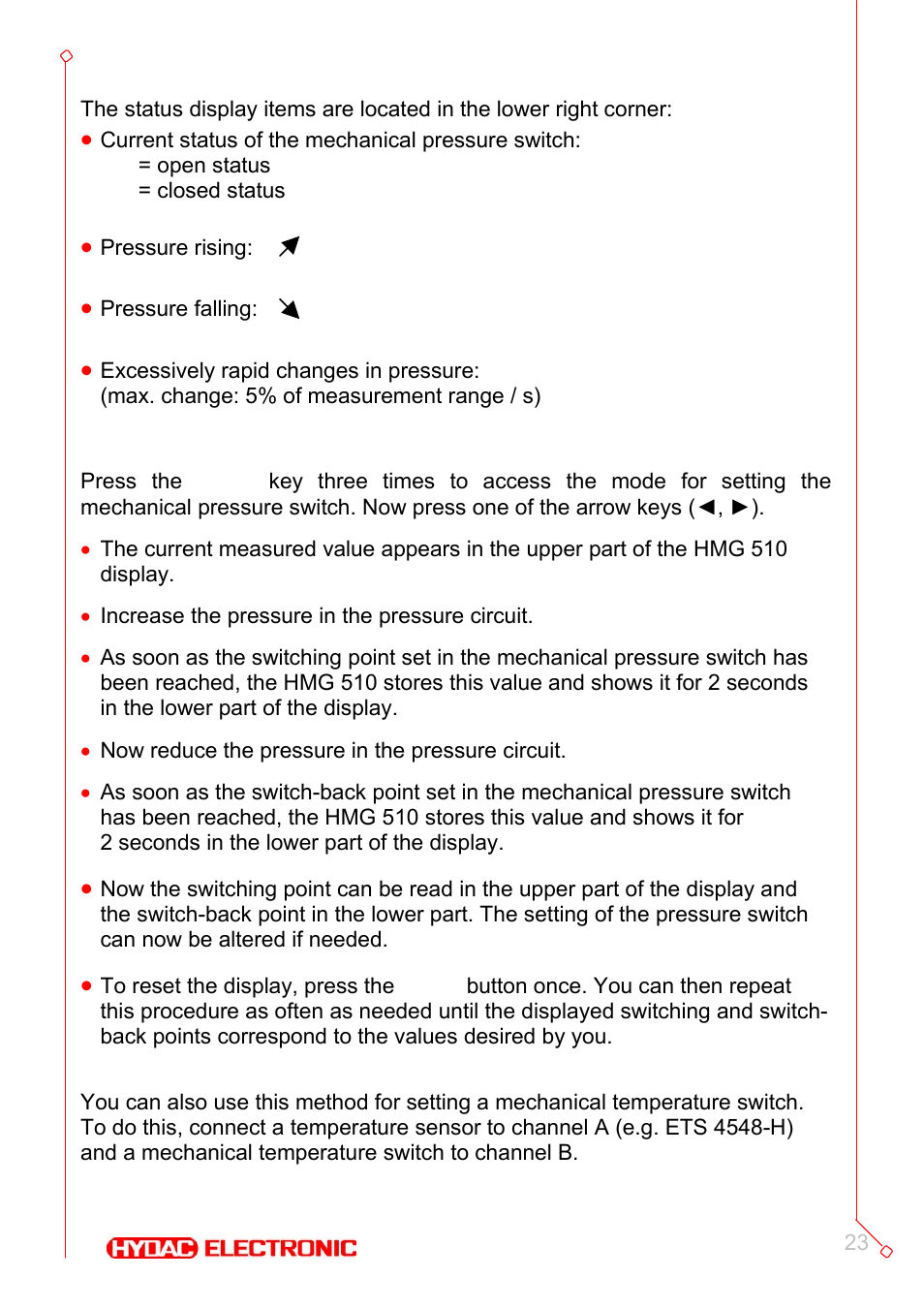 HYDAC HMG 510 User Manual | Page 23 / 26