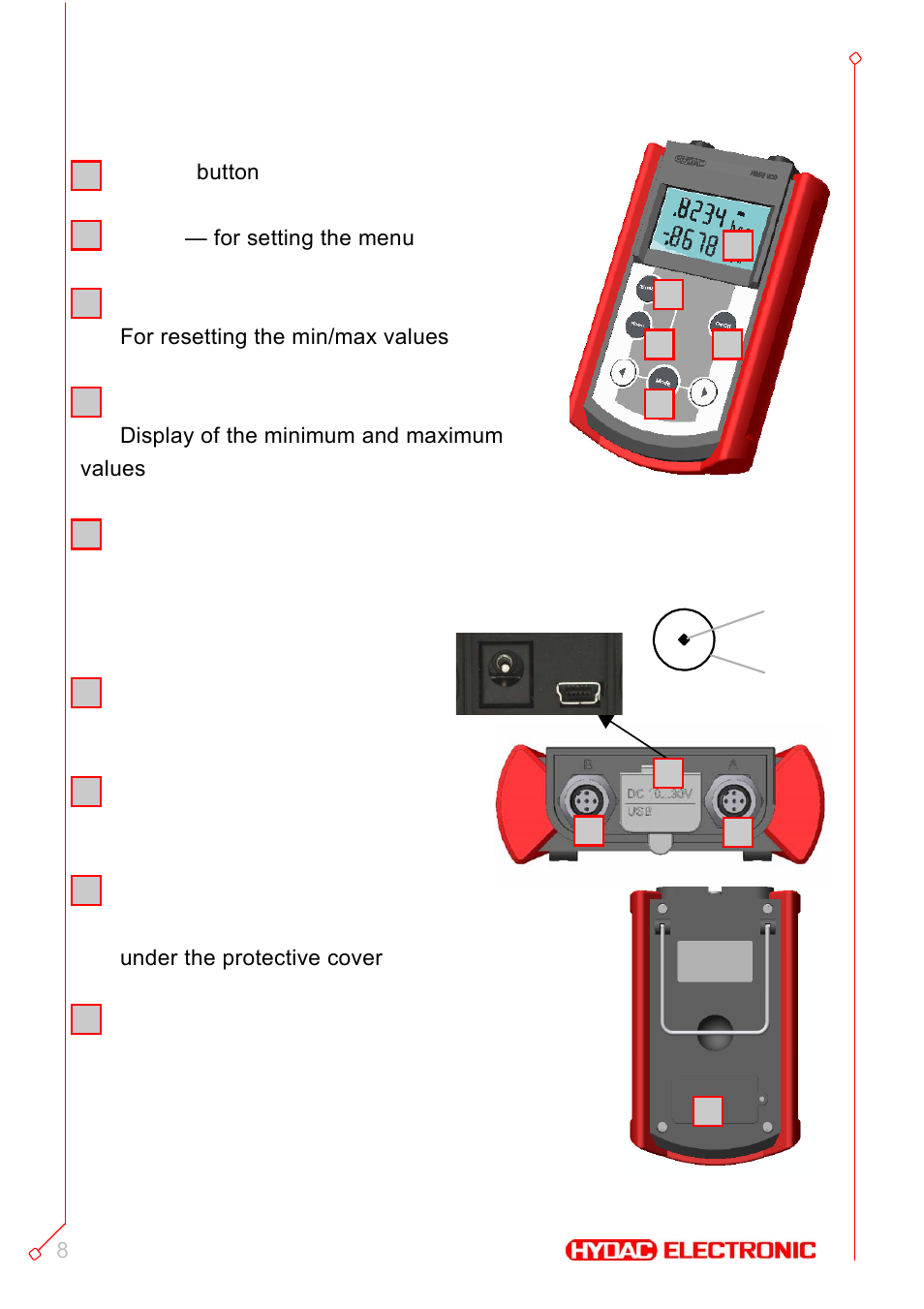 Starting the hmg 510 up | HYDAC HMG 510 User Manual | Page 8 / 26