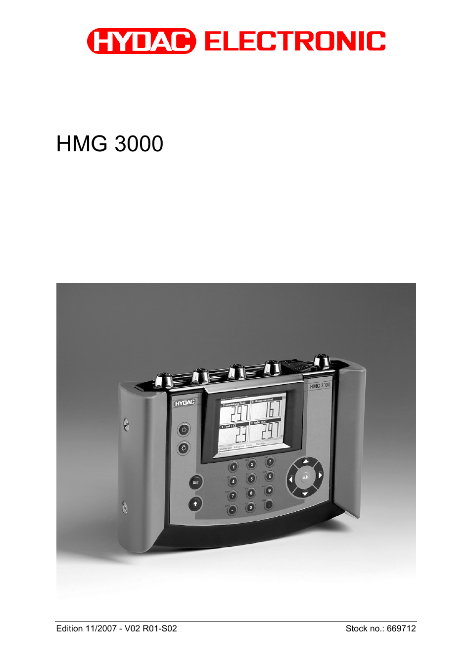 HYDAC HMG 3000 User Manual | 76 pages