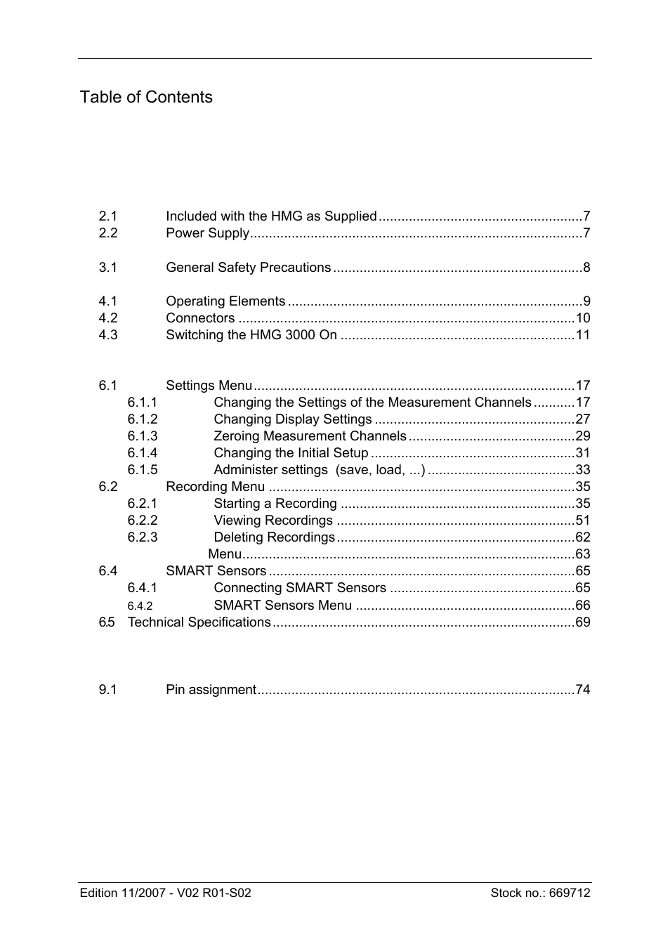 HYDAC HMG 3000 User Manual | Page 3 / 76