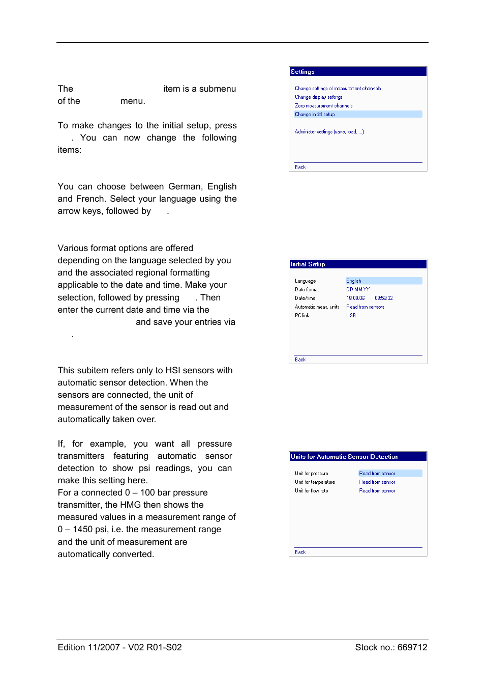 HYDAC HMG 3000 User Manual | Page 31 / 76