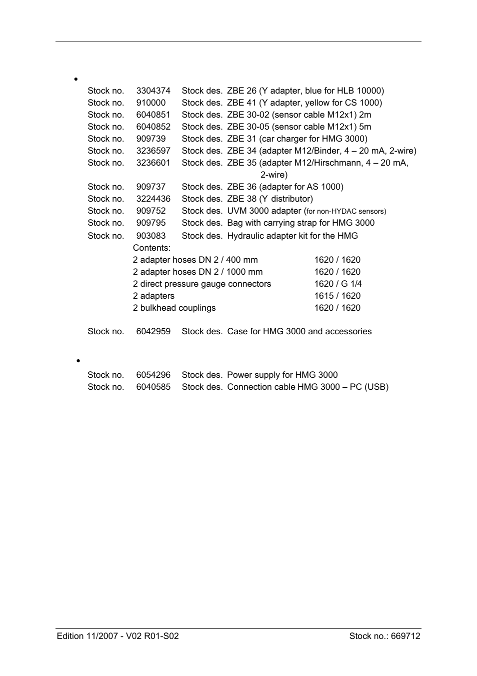 HYDAC HMG 3000 User Manual | Page 72 / 76