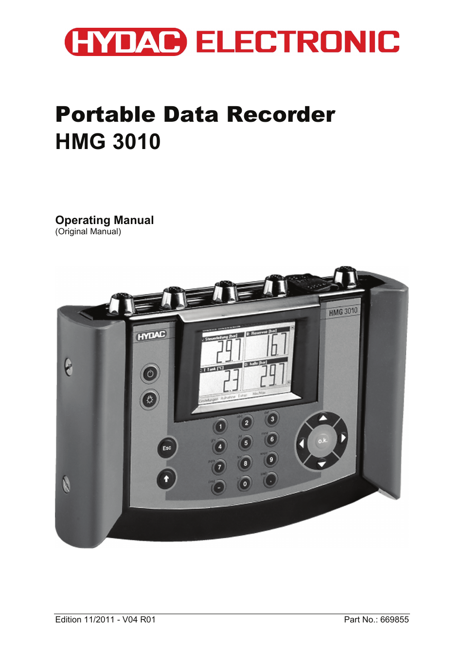 HYDAC HMG 3010 User Manual | 86 pages