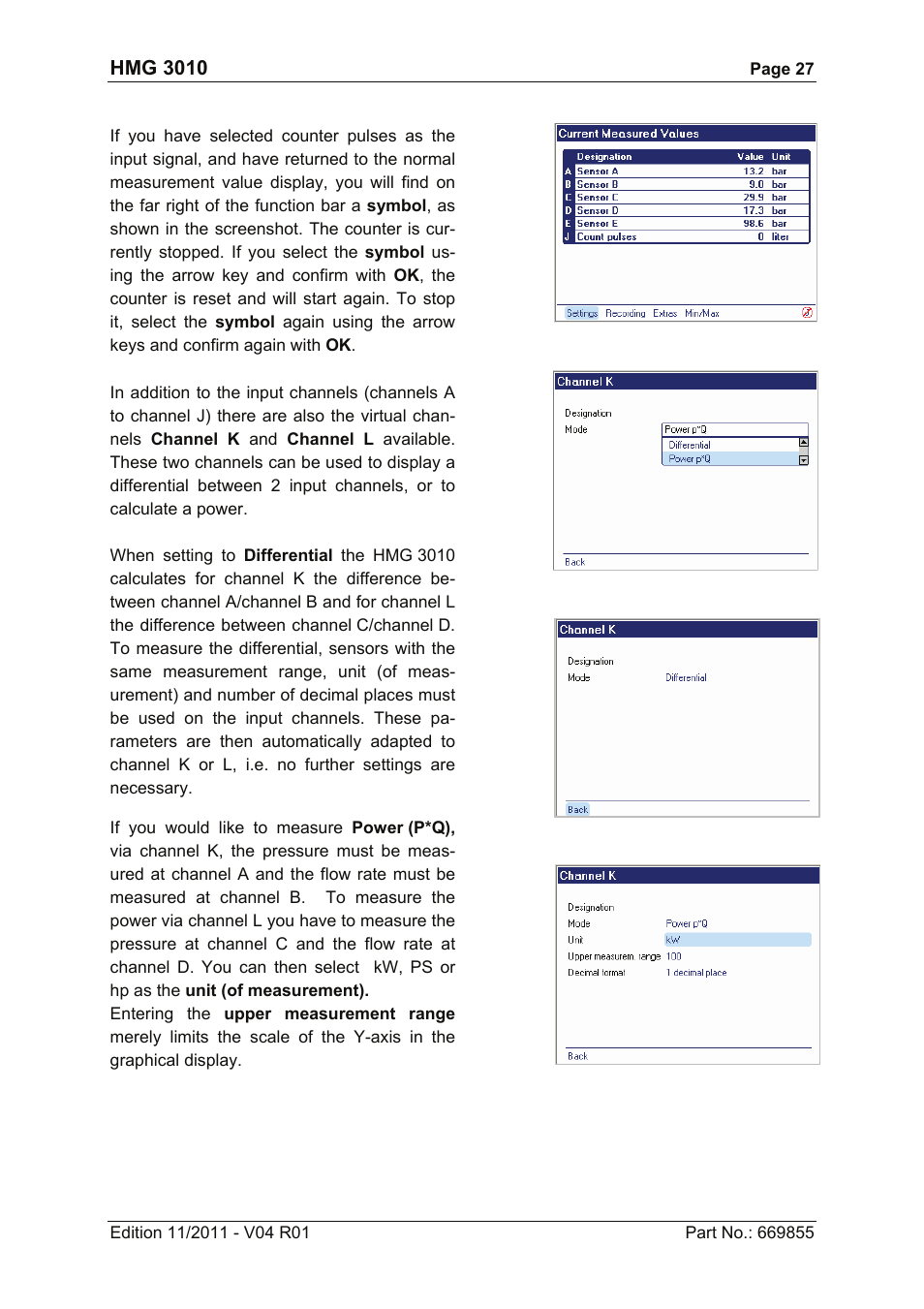 HYDAC HMG 3010 User Manual | Page 27 / 86