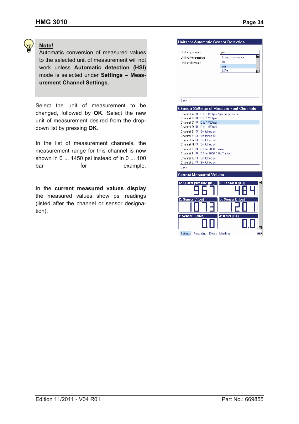 HYDAC HMG 3010 User Manual | Page 34 / 86