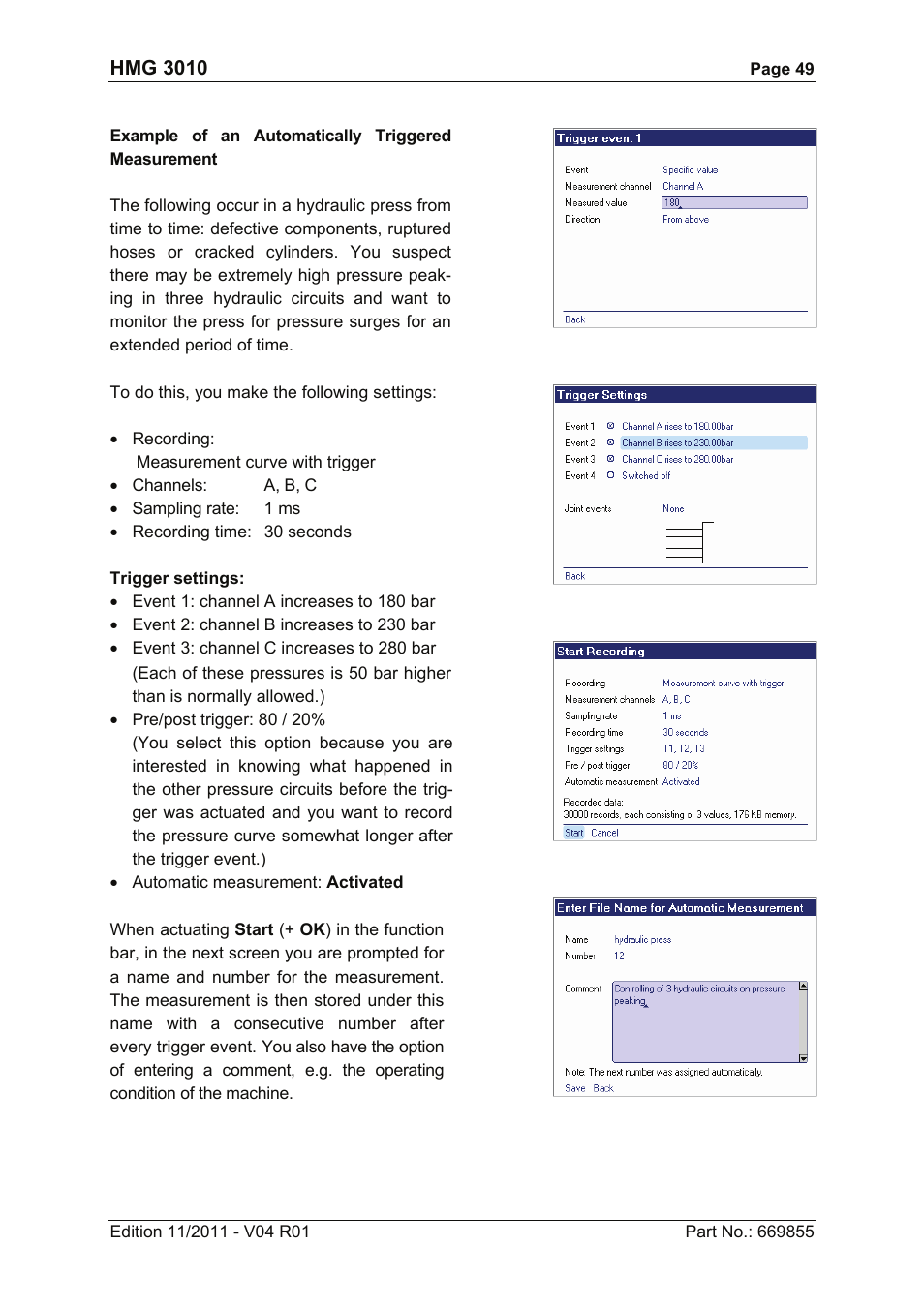 HYDAC HMG 3010 User Manual | Page 49 / 86
