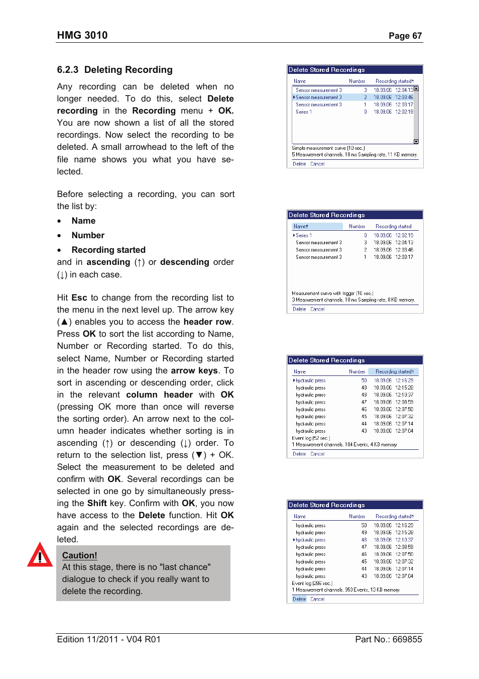 HYDAC HMG 3010 User Manual | Page 67 / 86