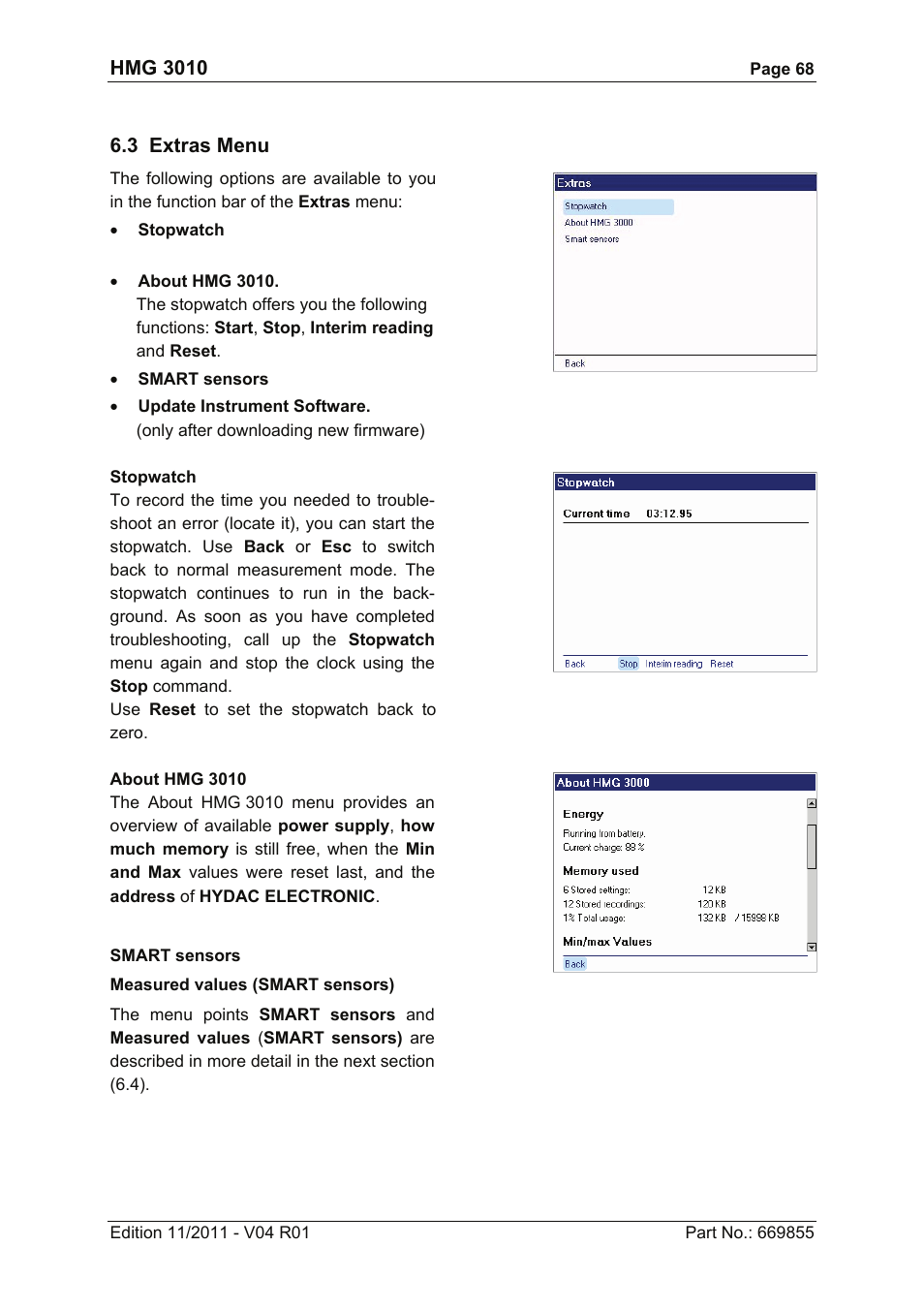HYDAC HMG 3010 User Manual | Page 68 / 86