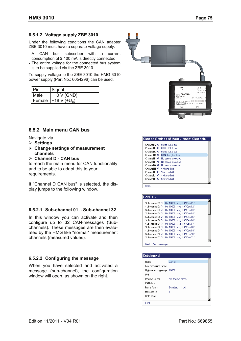 Hmg 3010 | HYDAC HMG 3010 User Manual | Page 75 / 86