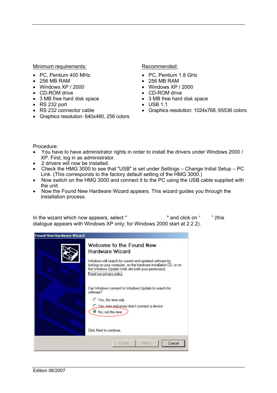 2 installation | HYDAC CMWIN User Manual | Page 5 / 29