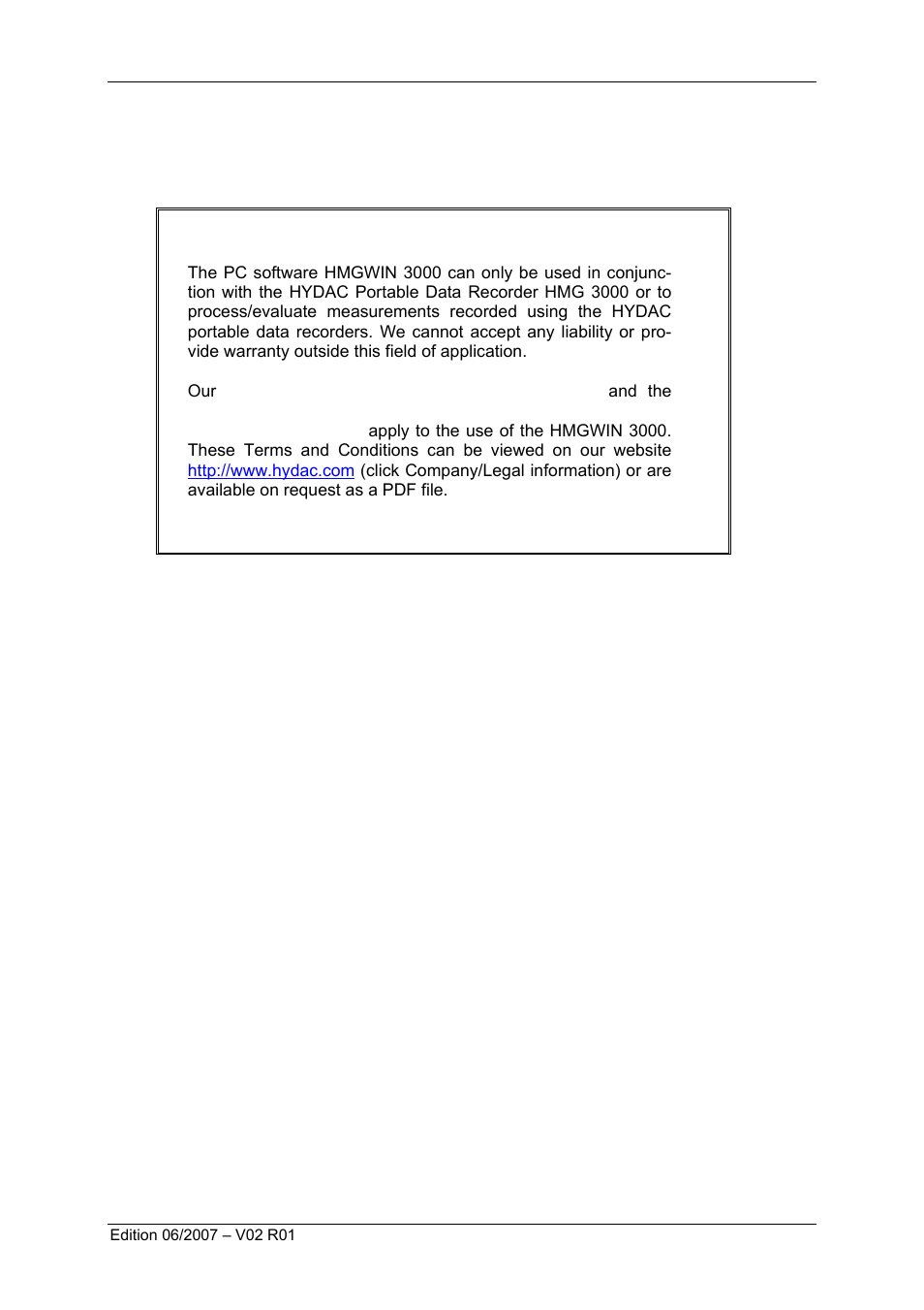 1 general information | HYDAC HMGWIN 3000 User Manual | Page 4 / 30