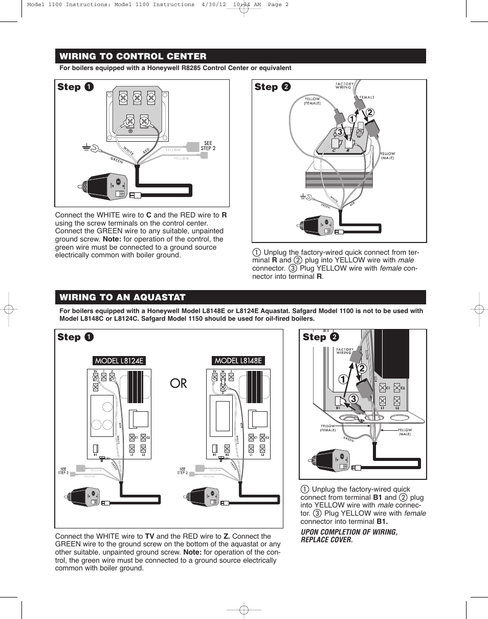 Hydrolevel 1100 User Manual | Page 2 / 4