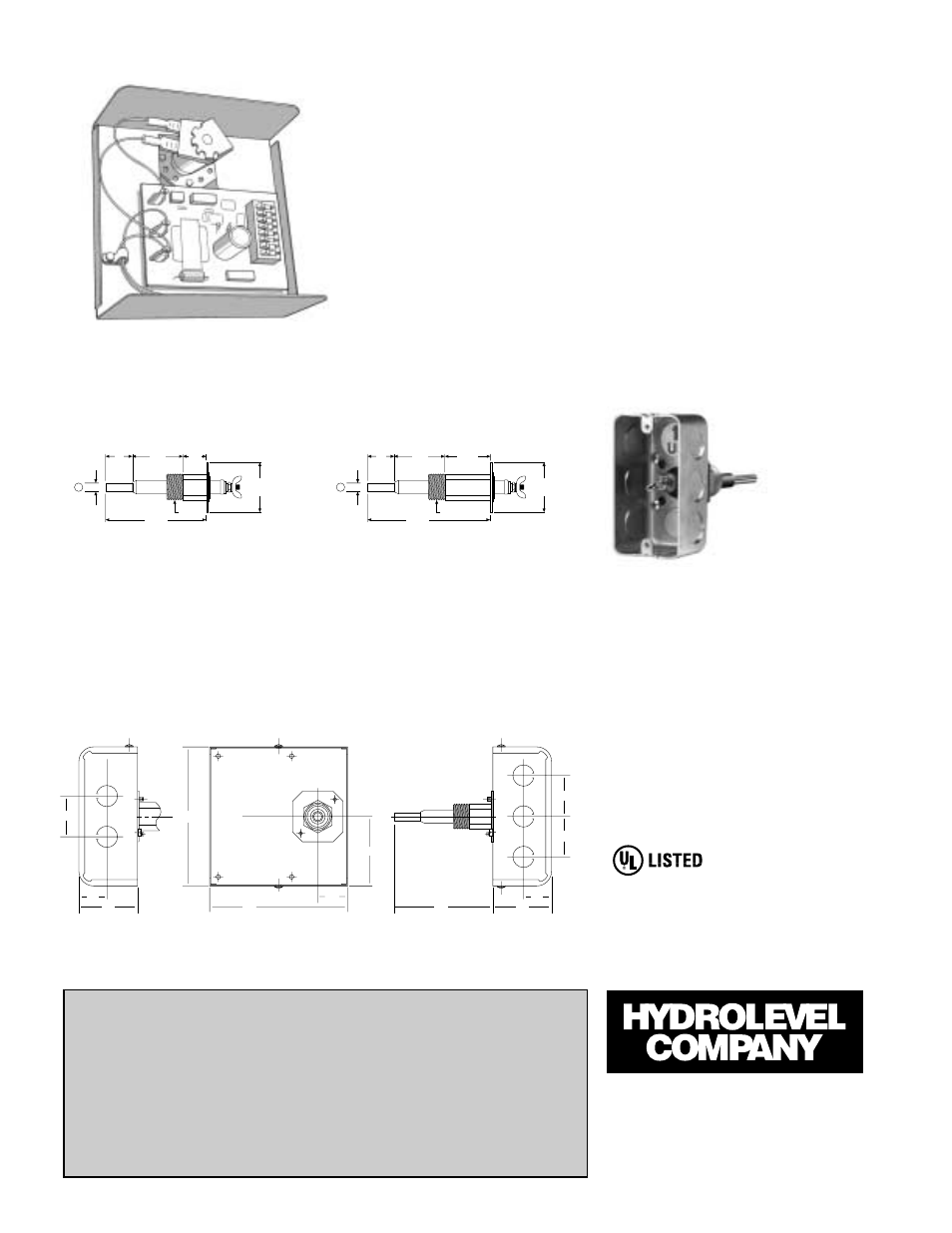 Vxt water feeder probes, The probe makes the difference, Limited manufacturer’s warranty | Test pressure: 1000 psi, all models, El1214-r remote probe | Hydrolevel CG400 Series User Manual | Page 4 / 4