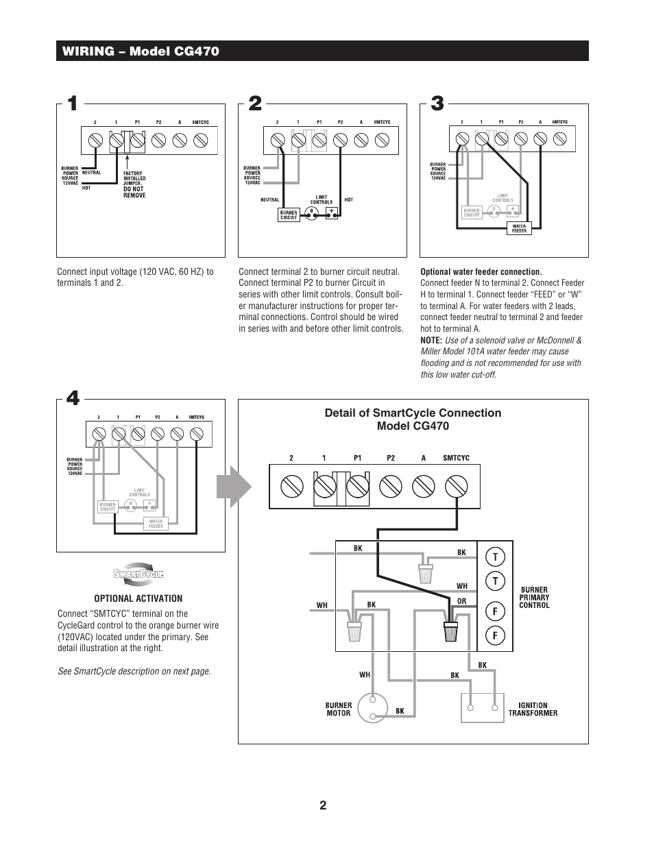 Hydrolevel CG470 Series User Manual | Page 2 / 4