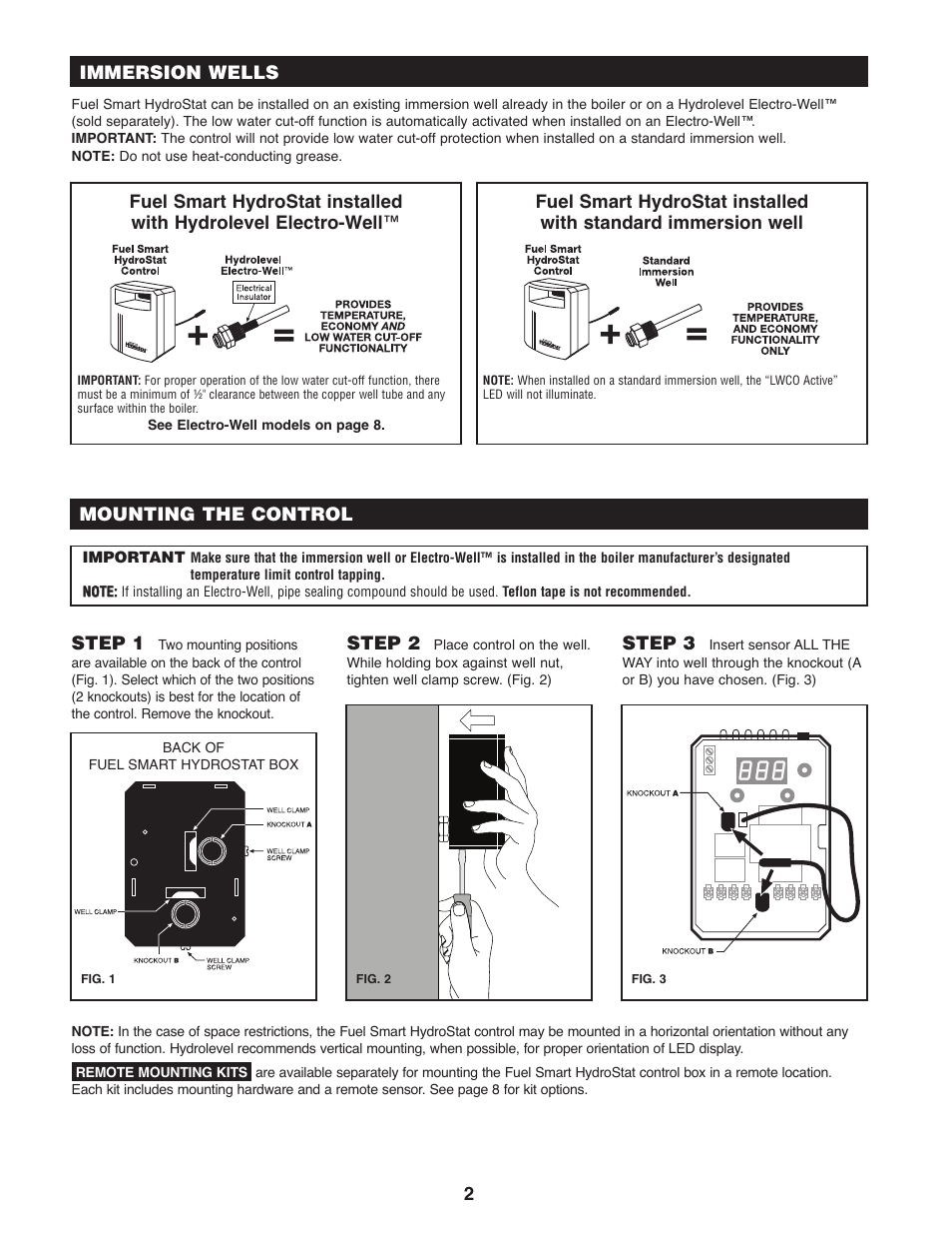 Hydrolevel 3200 User Manual | Page 2 / 8