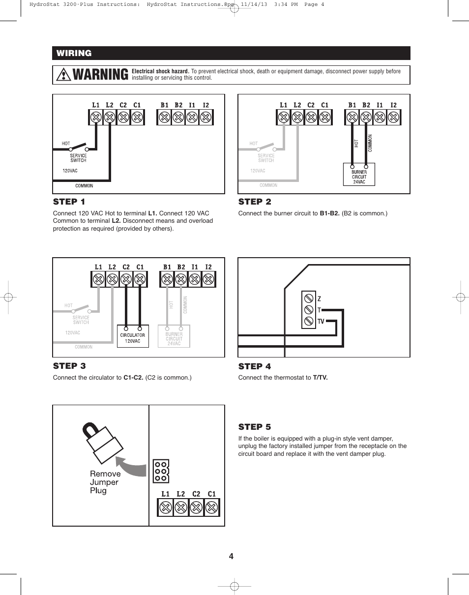 Warning | Hydrolevel 3200-Plus User Manual | Page 4 / 16