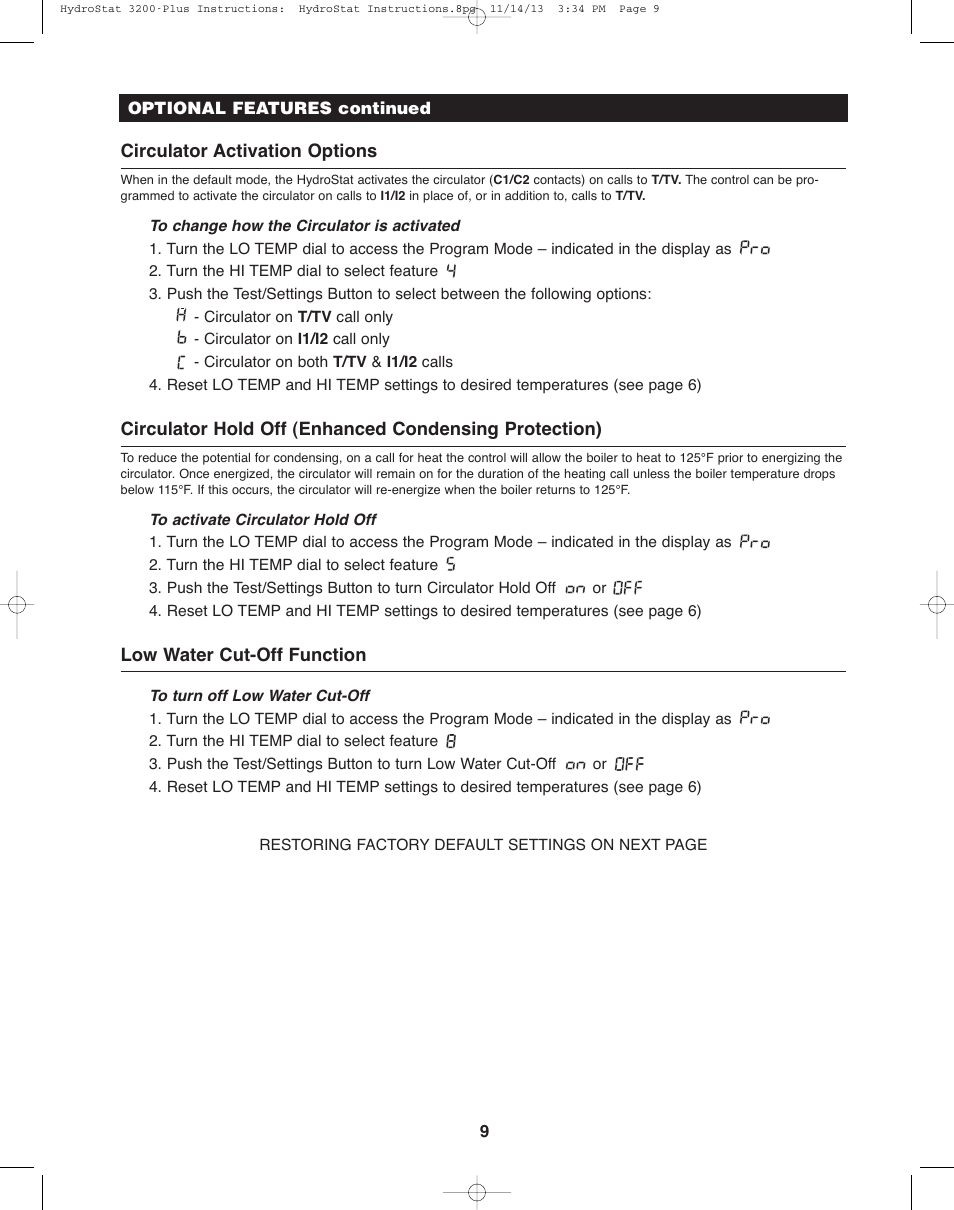 Hydrolevel 3200-Plus User Manual | Page 9 / 16