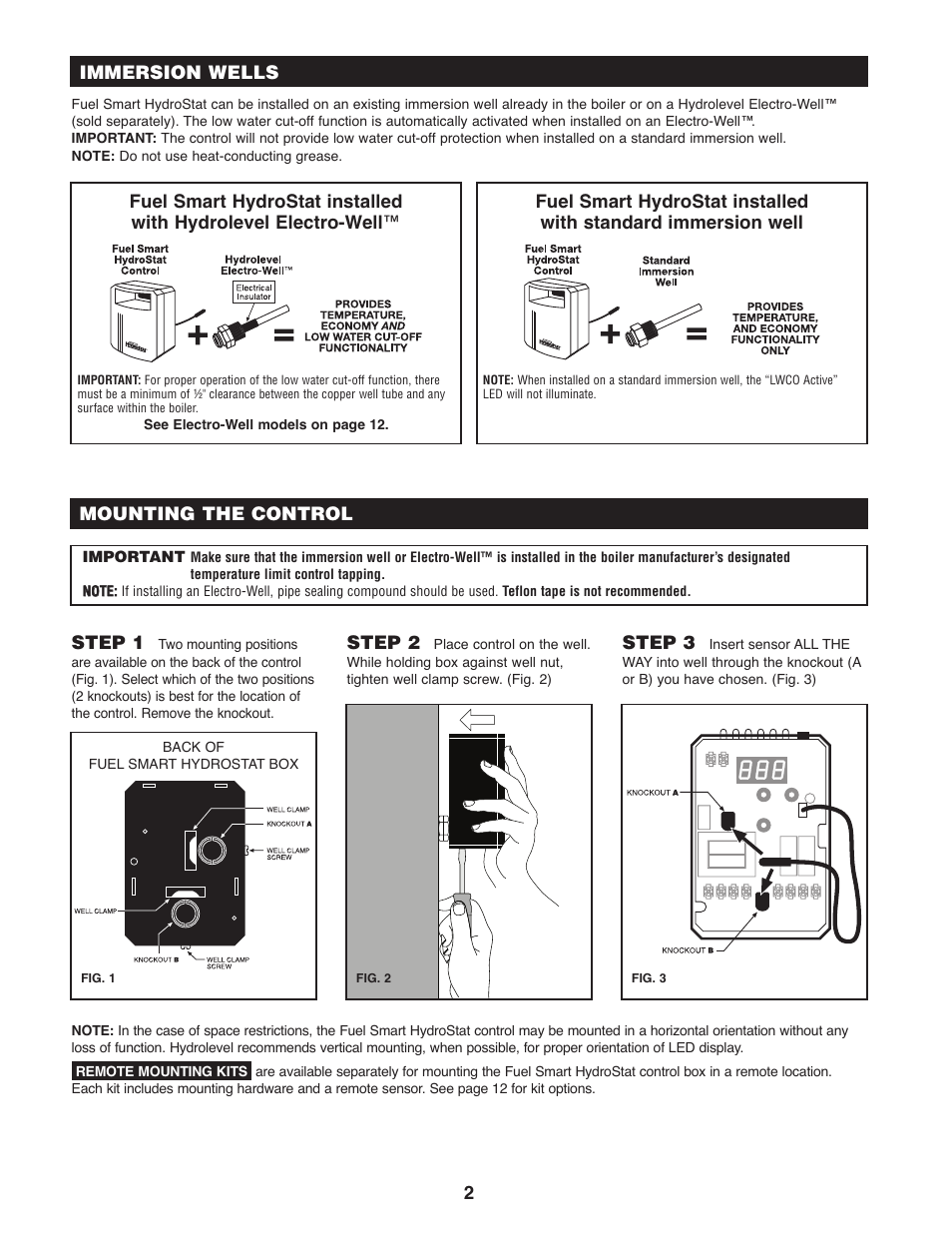 Hydrolevel 3250 User Manual | Page 2 / 12