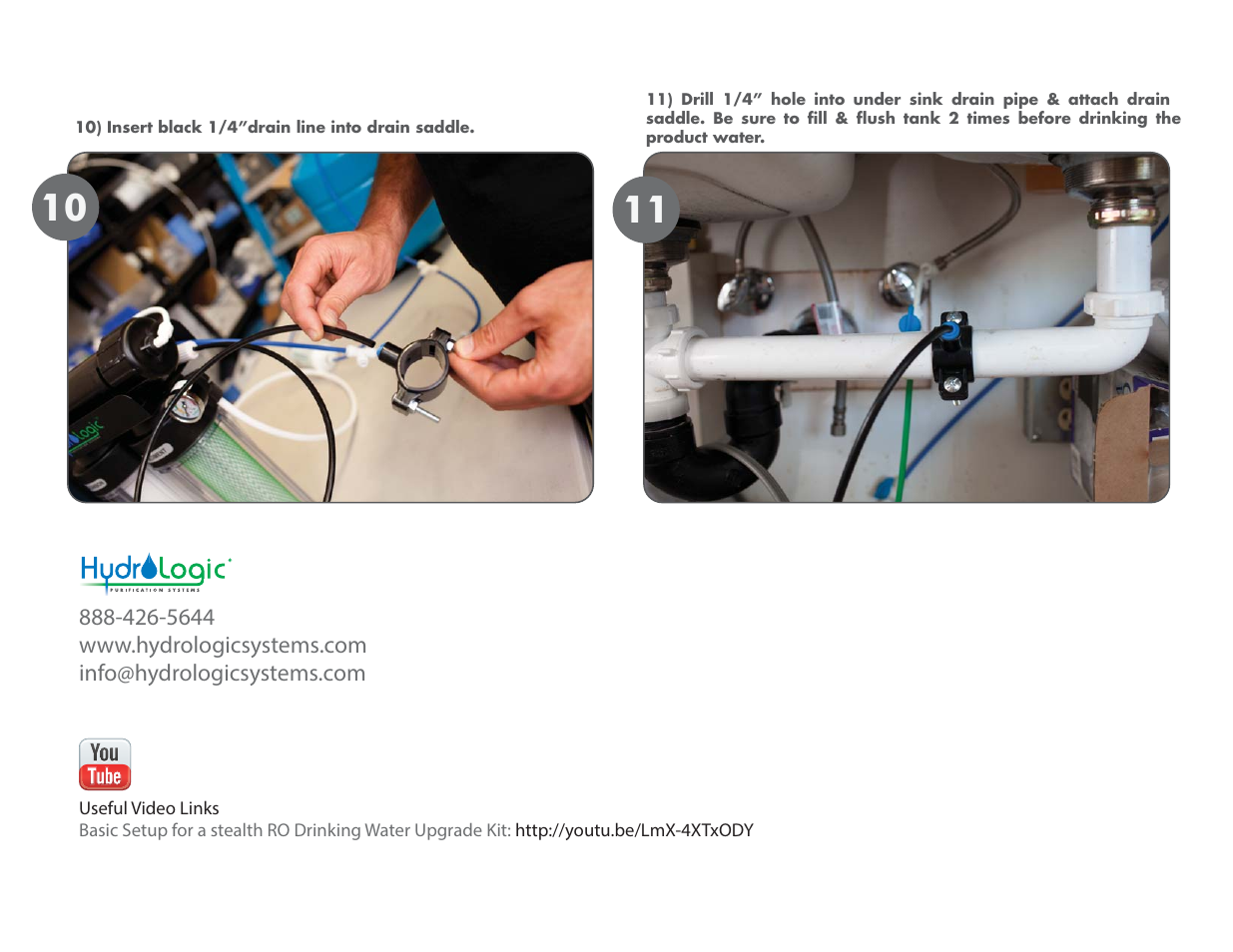 Hydro-Logic StealthRO200 - Drinking Water Upgrade Kit User Manual | Page 4 / 4