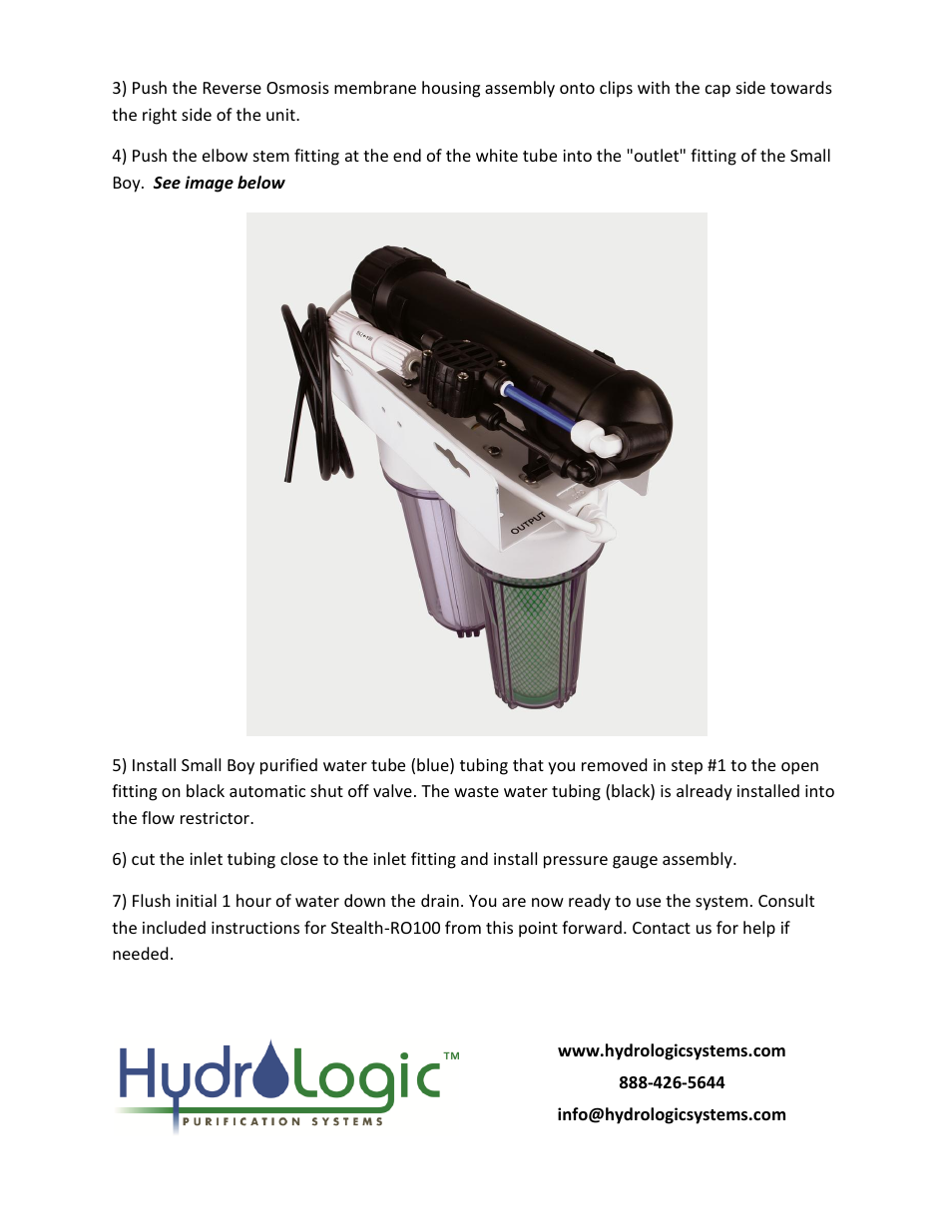 Hydro-Logic StealthRO100 - Upgrade Kit for Small Boy User Manual | Page 2 / 2