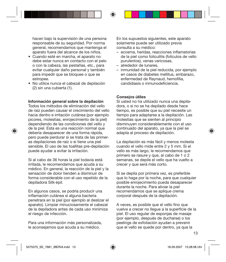Braun TYPE 5375 User Manual | Page 13 / 40