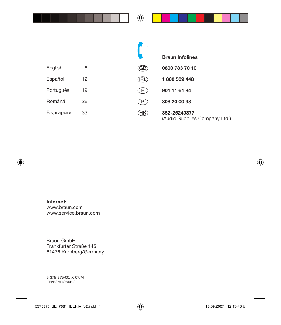 Braun TYPE 5375 User Manual | Page 2 / 40