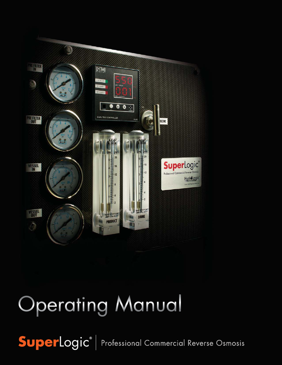 Hydro-Logic SuperLogic 1500 User Manual | 20 pages