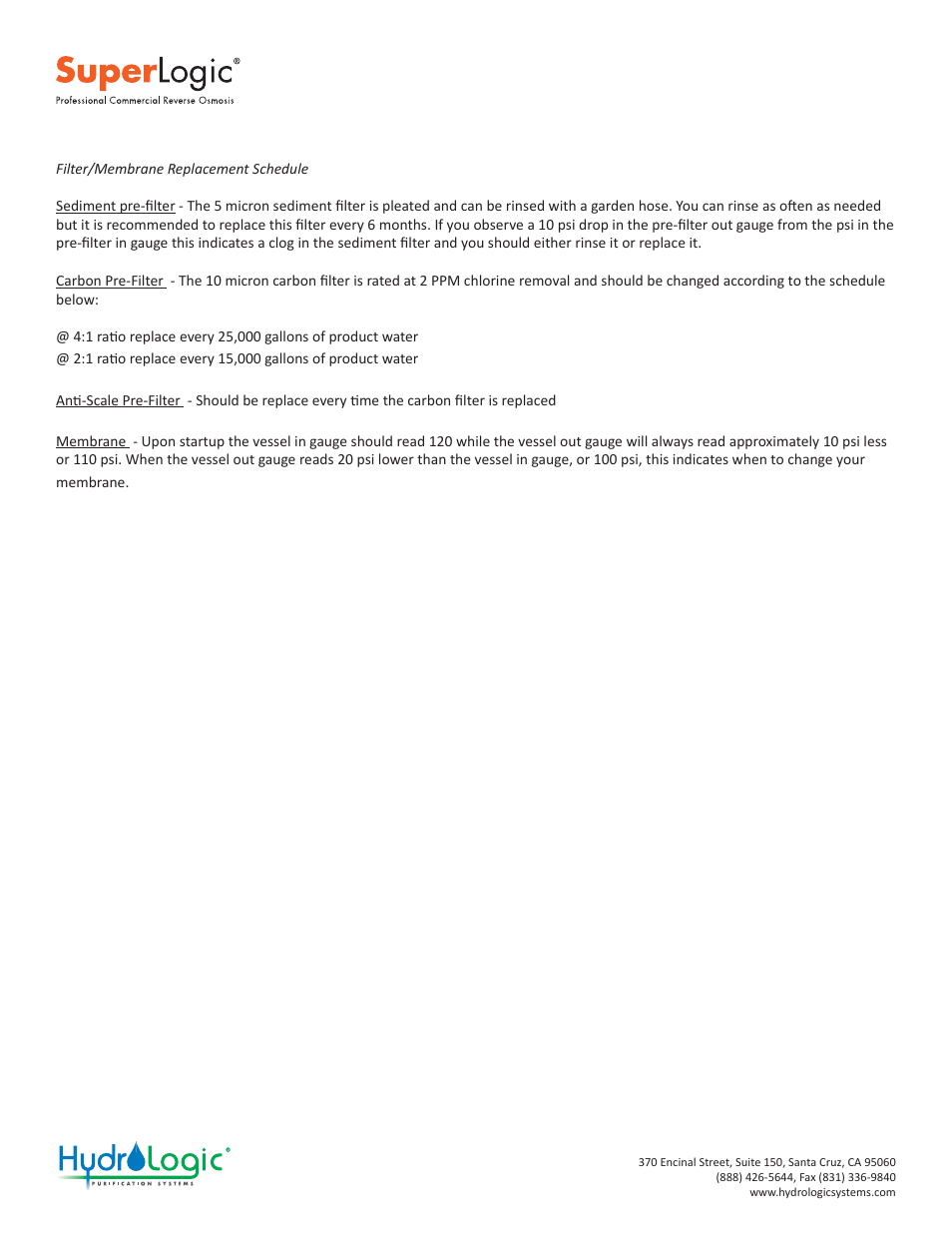 Superlogic 1500 manual | Hydro-Logic SuperLogic 1500 User Manual | Page 13 / 20