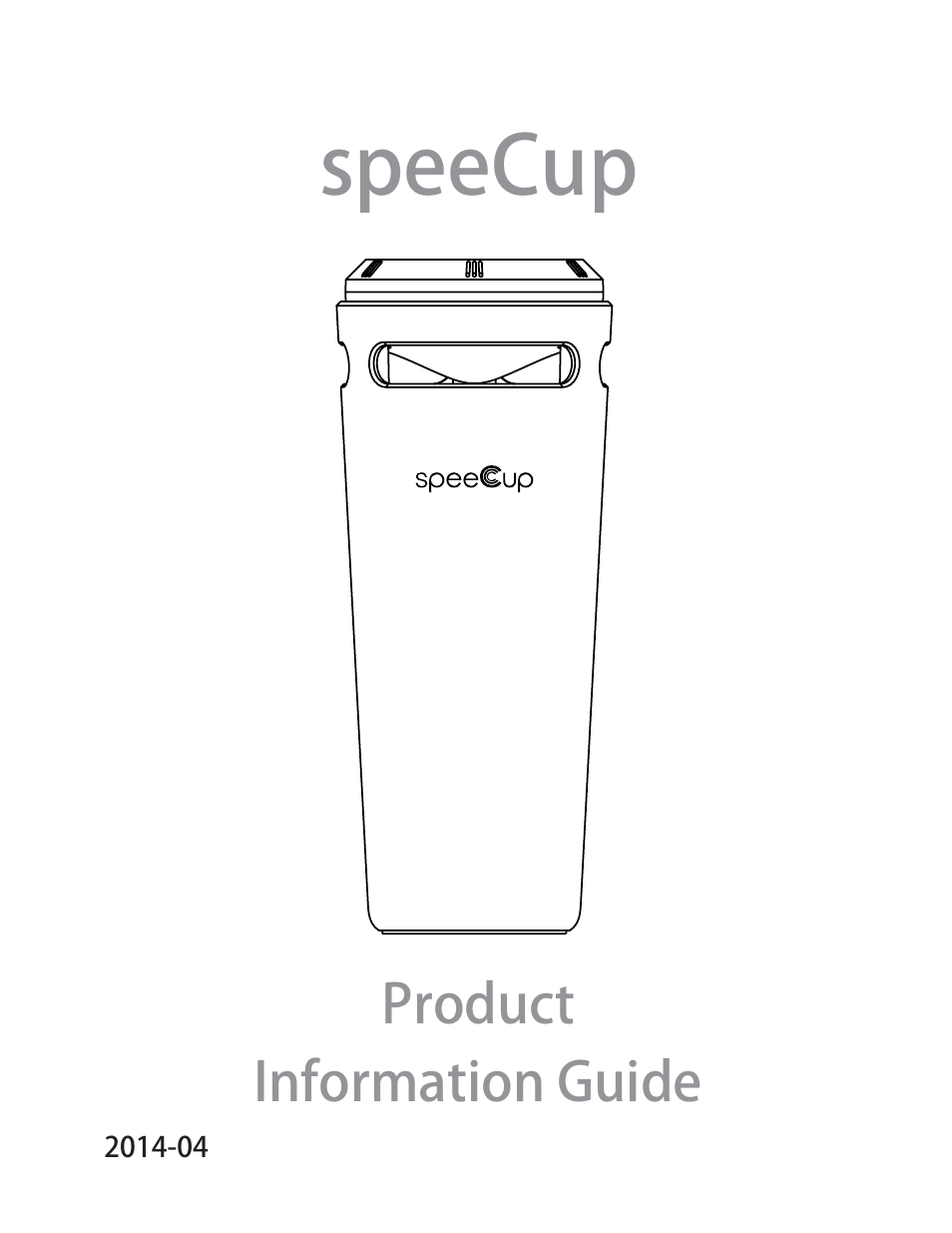 iCreation speeCup Product Information Guide User Manual | 16 pages