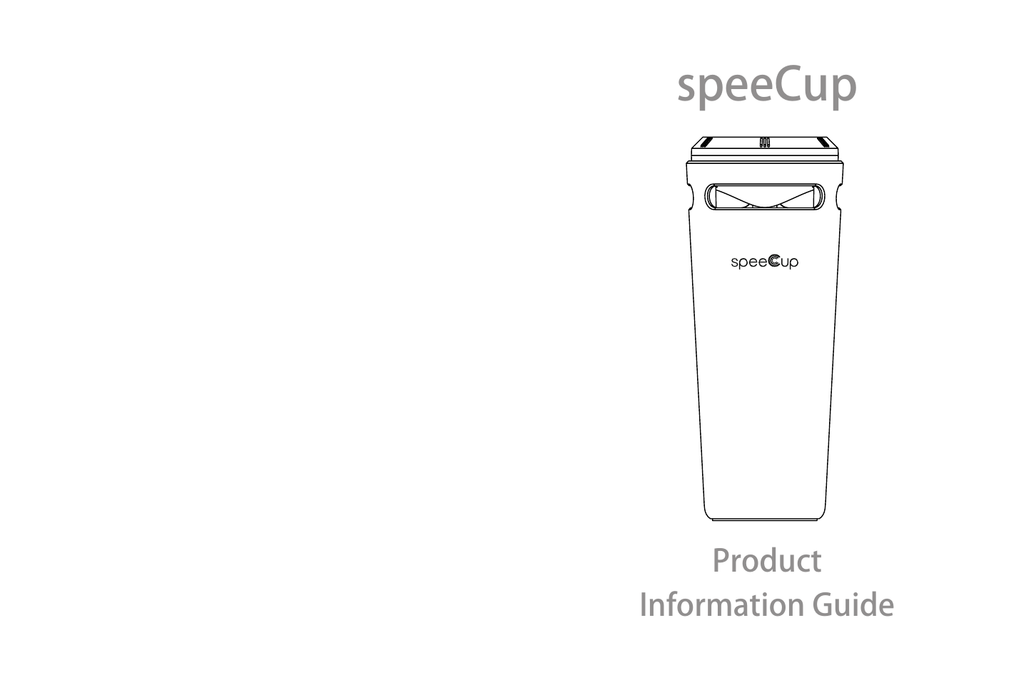 iCreation speeCup user vanual User Manual | 13 pages