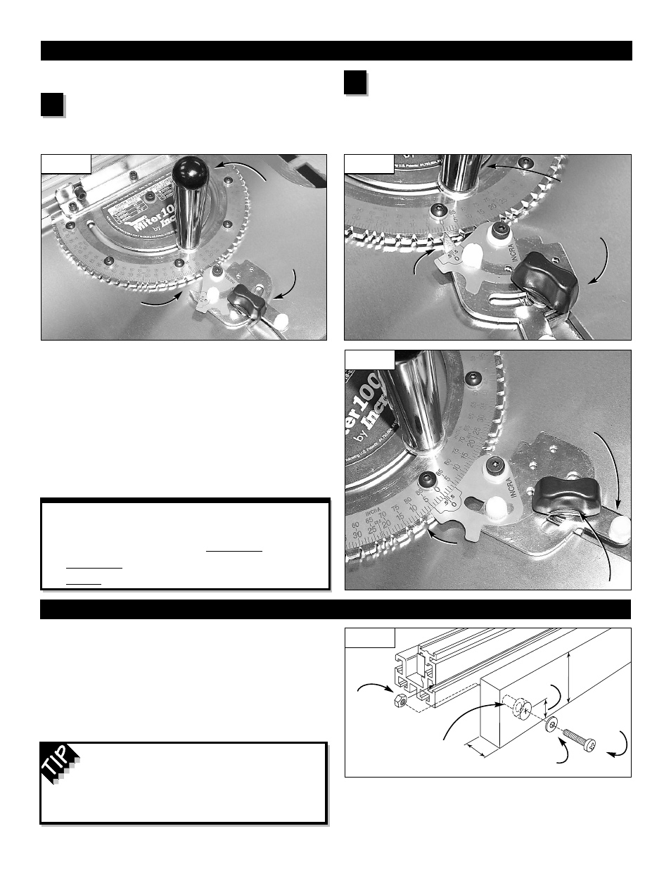 Operation, Attaching auxiliary fences | INCRA Miter 1000 User Manual | Page 4 / 4