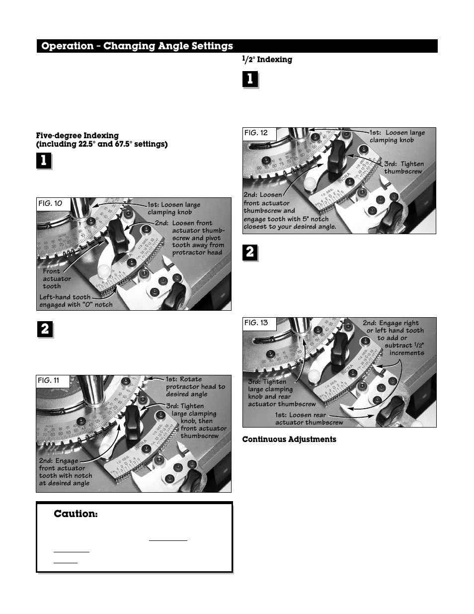 Operation | INCRA Miter 3000 User Manual | Page 4 / 4